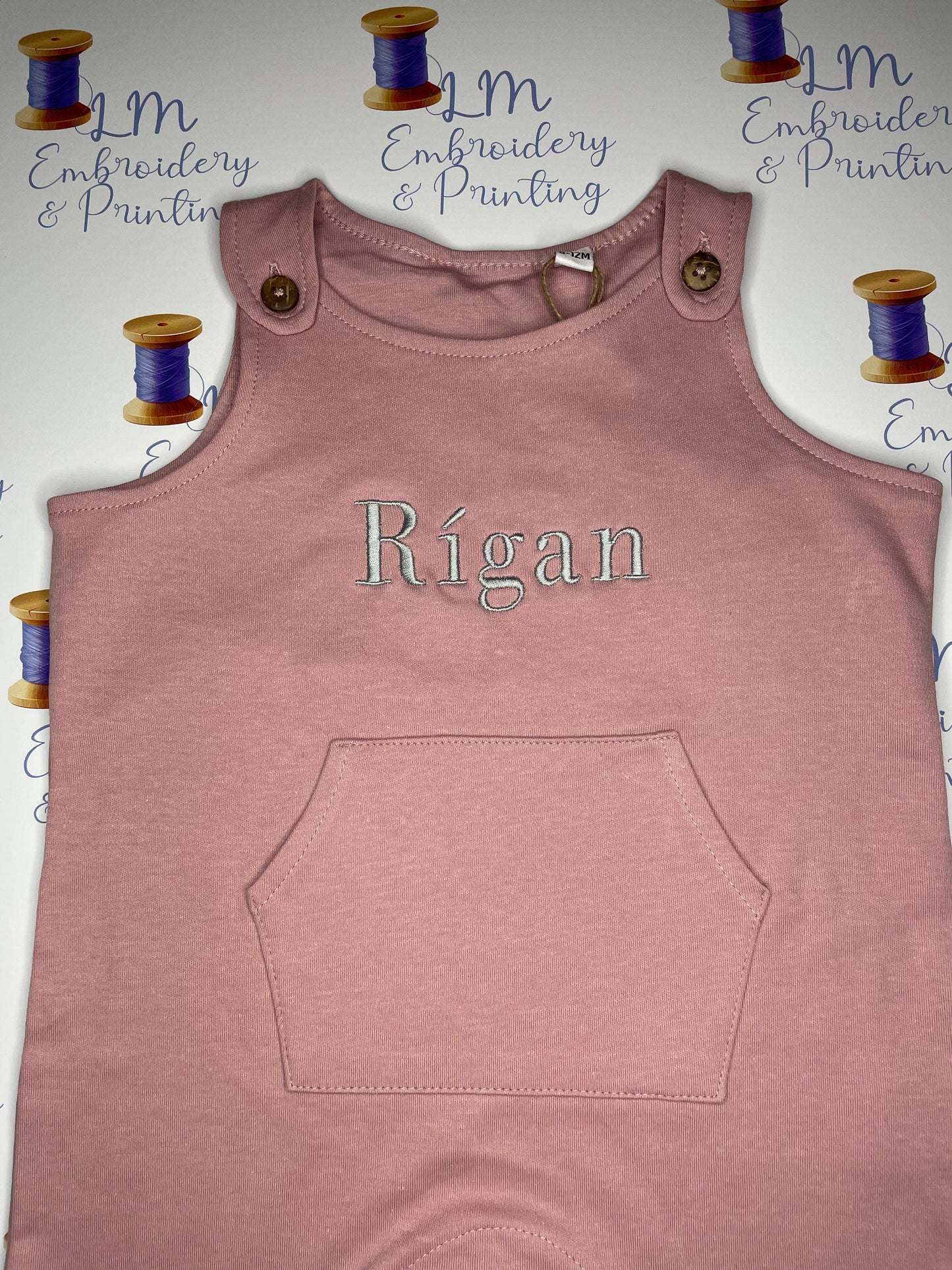 Personalised Organic cotton dungarees