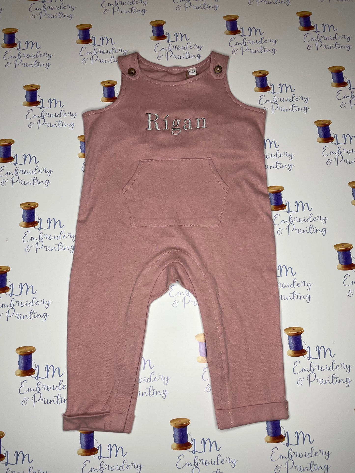 Personalised Organic cotton dungarees