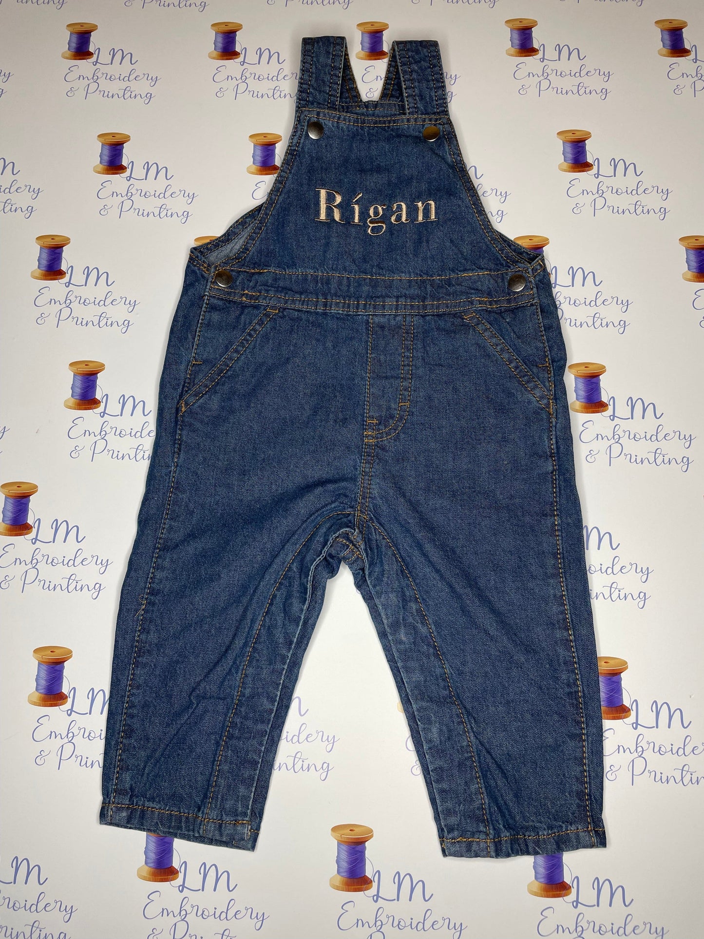 Personalised Denim dungarees