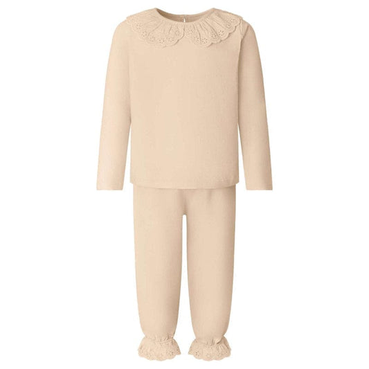 Confirmation Long Sleeve Frilled Pyjama Set