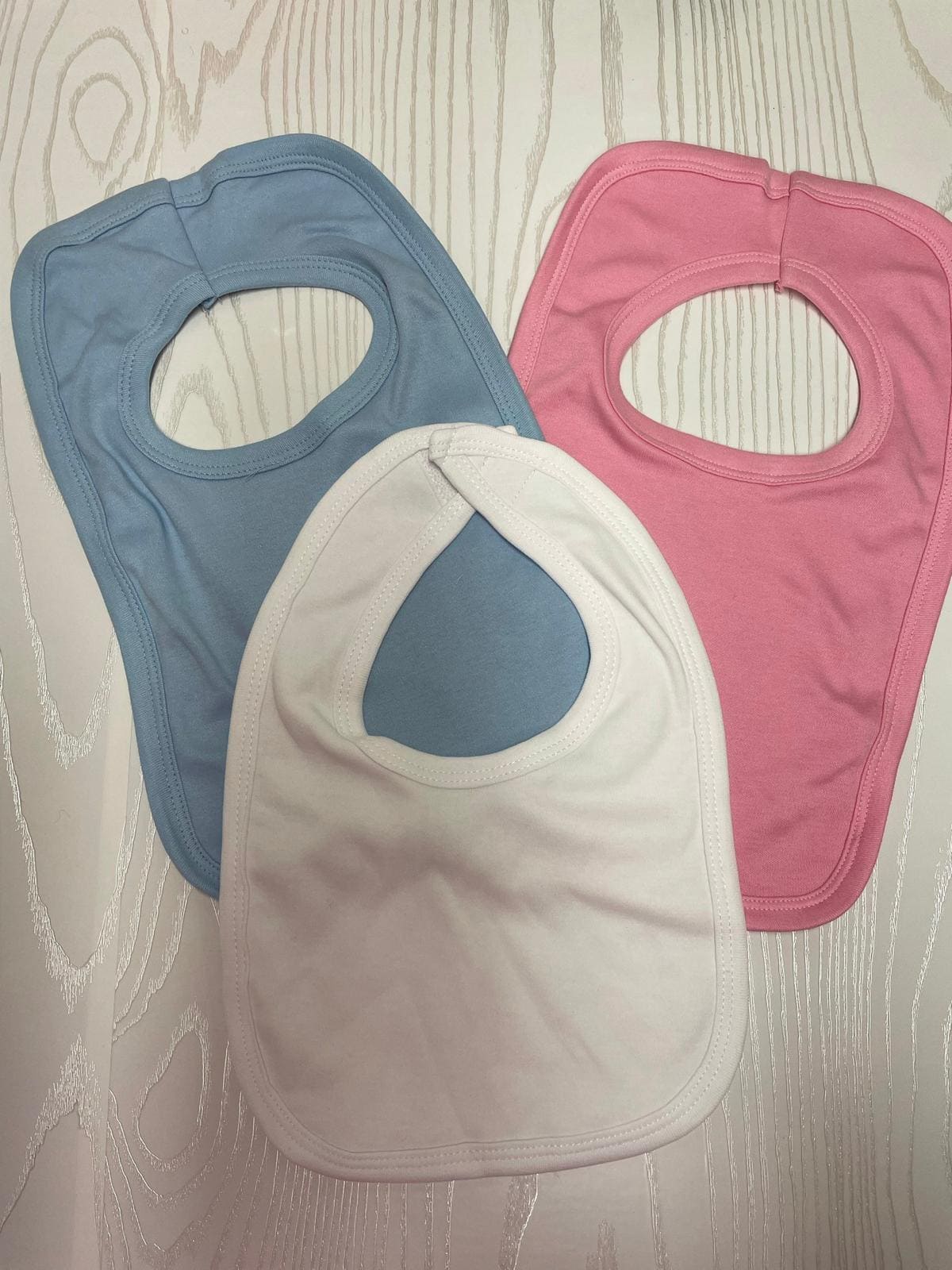 Cotton Bib with Name Embroidered