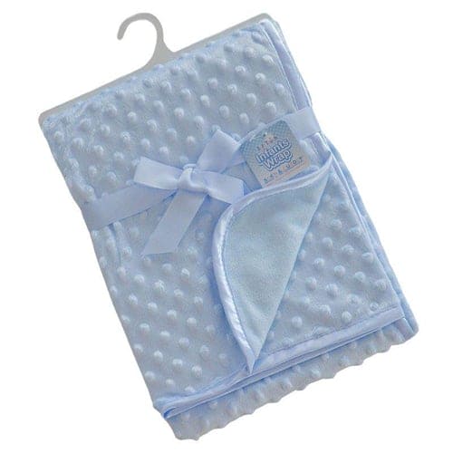 Name and Pram Soft Bubble Embossed Blanket