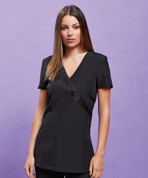 V Neck Rose tunic