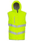 YOKO Hi-vis Kensington hooded gilet