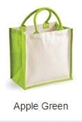 Personalised Midi jute tote bag