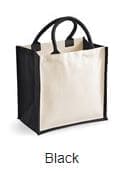 Personalised Midi jute tote bag