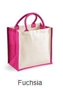 Personalised Midi jute tote bag