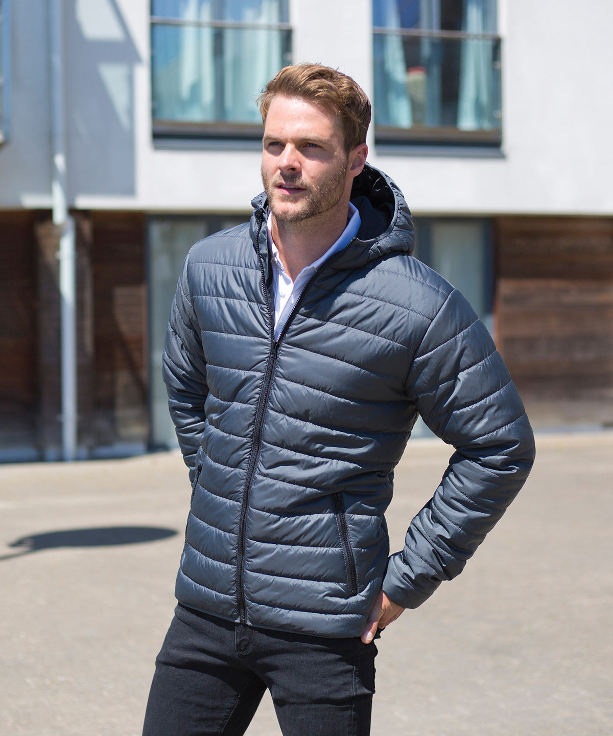 Result Hooded Soft padded jacket