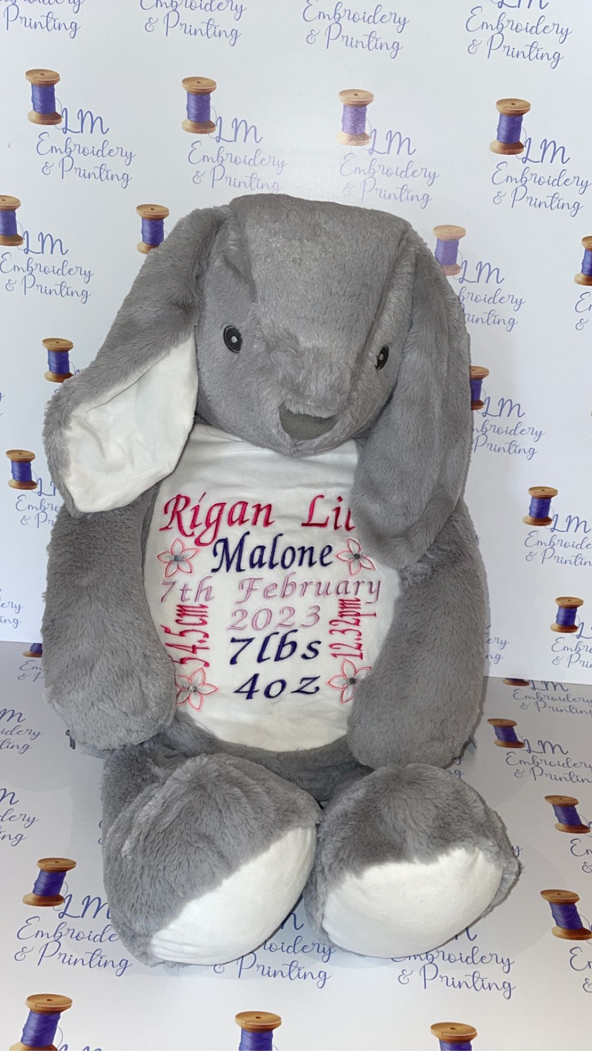 Extra Large Teddy Bear Bunny Rabbit Personalised
