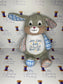 Teddy Bear Cubbie Sensory Bunny - Blue