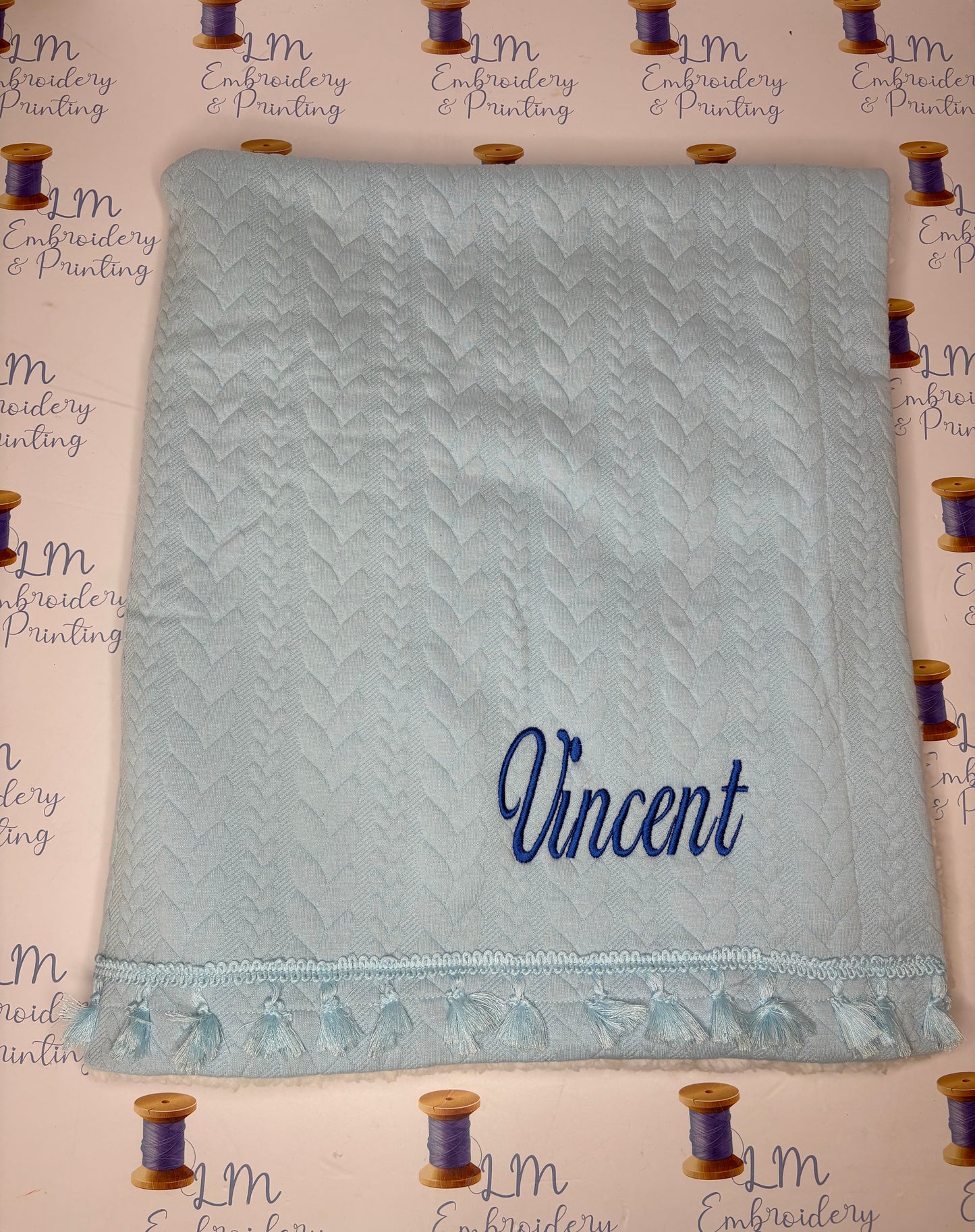 Chevron Knit Blanket