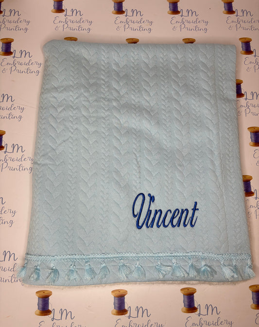 Chevron Knit Blanket