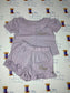 Personalised Linen T-Shirt & Short Frill Set