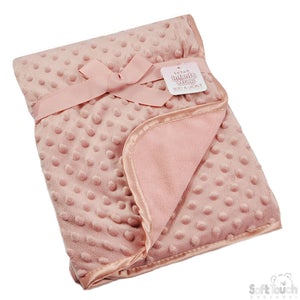 Name and Pram Soft Bubble Embossed Blanket