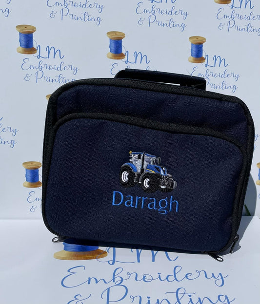 Tractor and Name Personalised Lunch cooler bag 3Liters