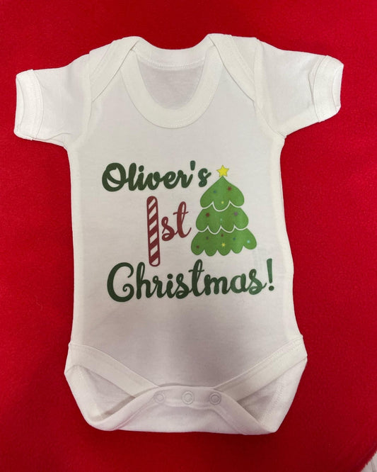 Christmas Printed Baby Grow