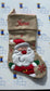 DELUXE PLUSH HESSIAN CUTE FLUFFY SANTA STOCKING