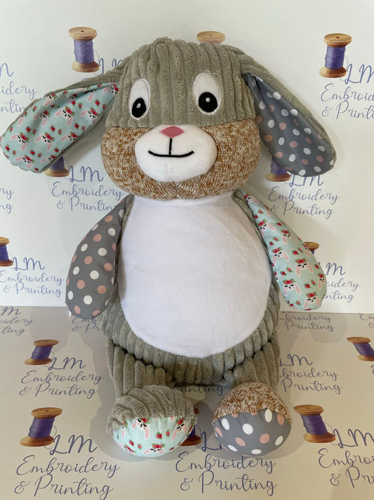 Teddy Bear Cubbie Sensory Bunny - Chic