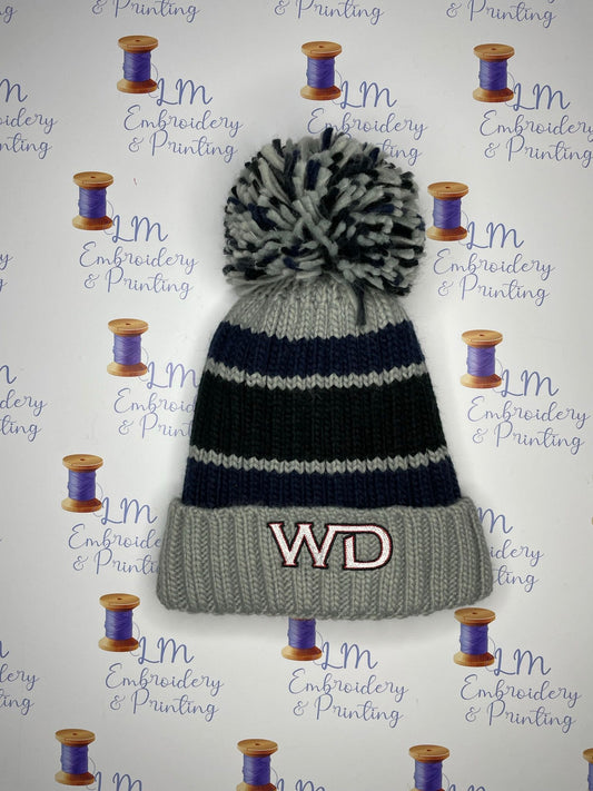 Fleece Lined WD Electrical Bobble B eanie