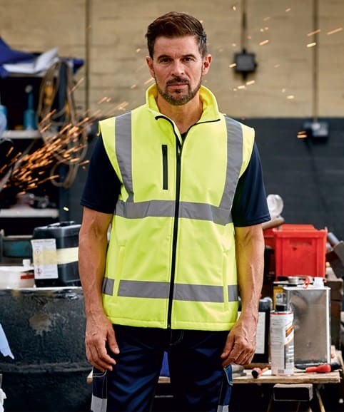 YOKO Hi Viz Yoko Softshell Gilet