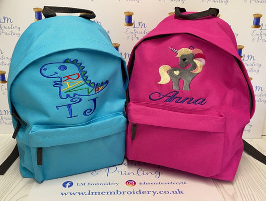 Name and Image Personalised 12 Litres Back Back School Bag