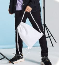 Drawstring gymsac bag printed