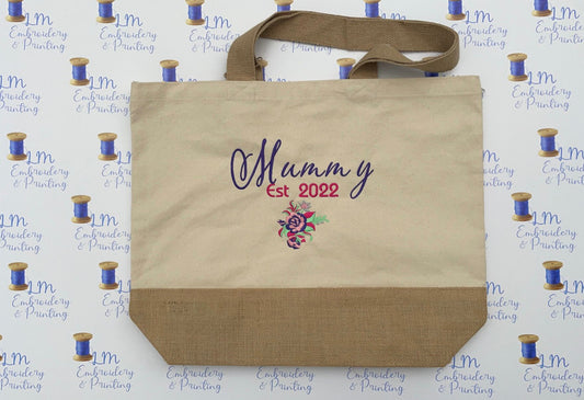 Mummy Est 2022 Canvas tote Natural Bag